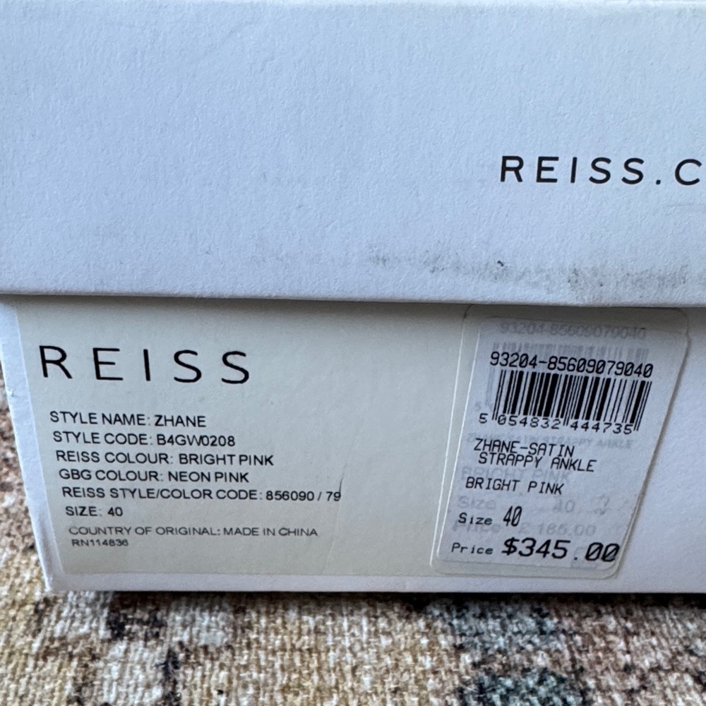 NWT Reiss Neon Pink Lace-Up Stiletto Sandals - Picture 8 of 8